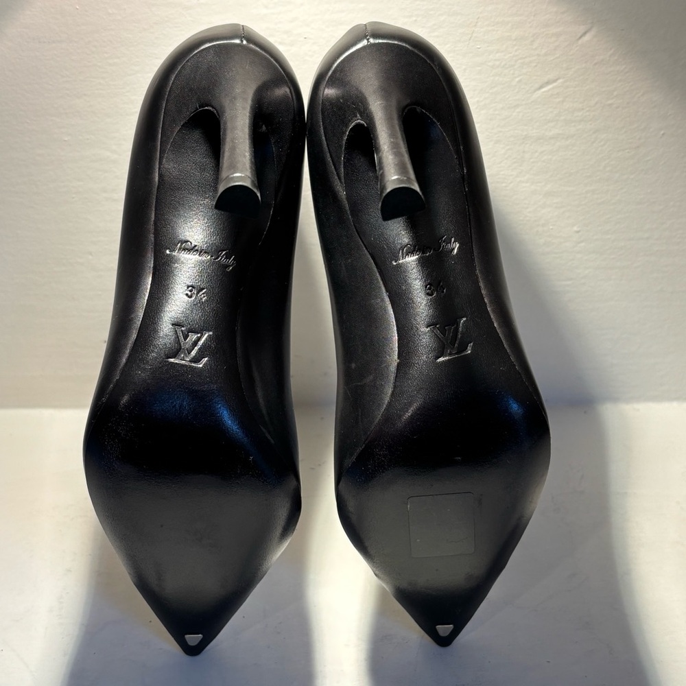 Louis Vuitton Black and Silver High Heels Size 4.5 US or Size 34. - Picture 12 of 17